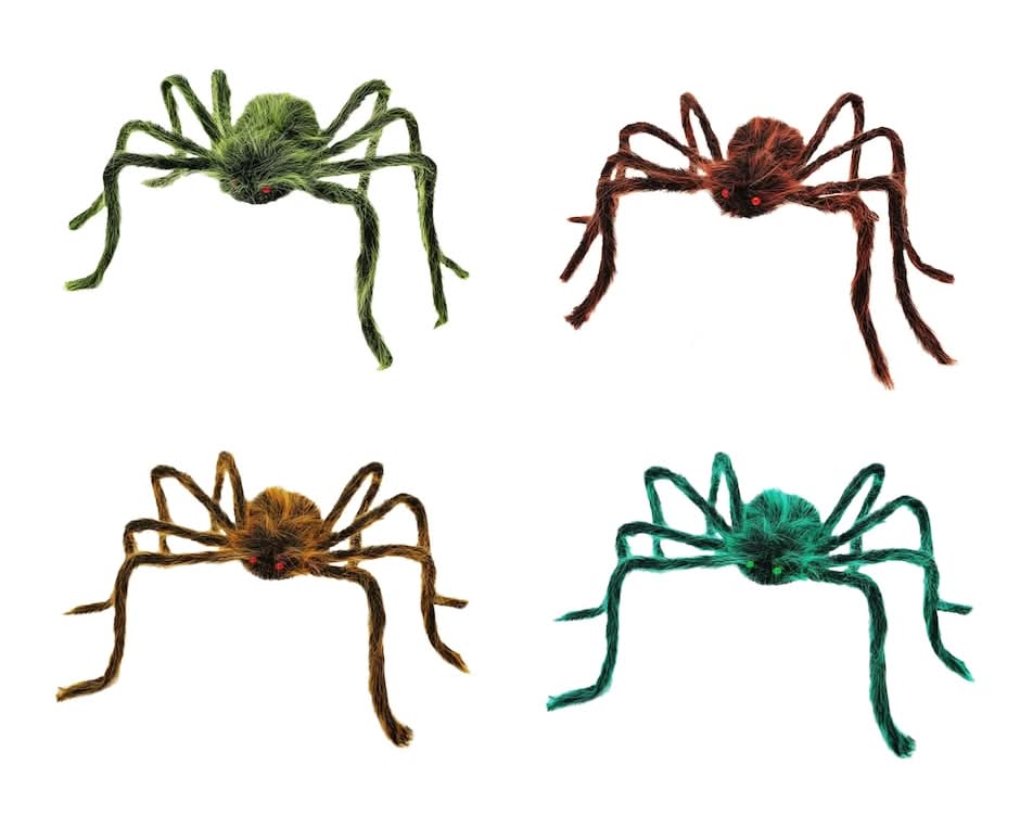 Halloween Spider Decor, L, Assorted