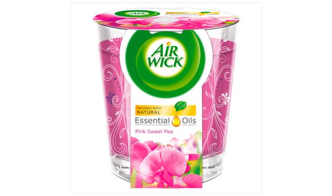 Air Wick Candle Pink Sweet Pea 105G