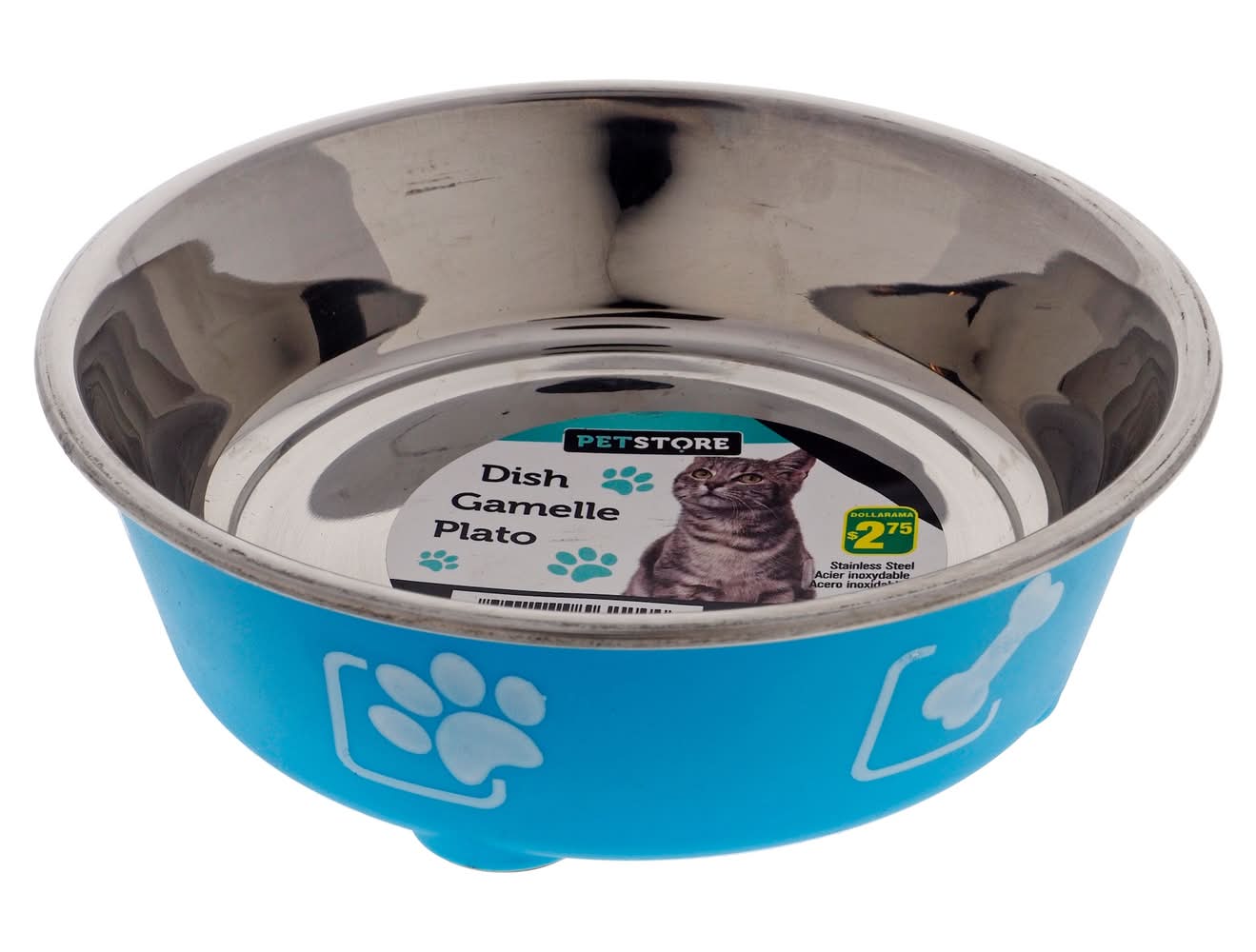 Petit bol rond imprimé pour animal