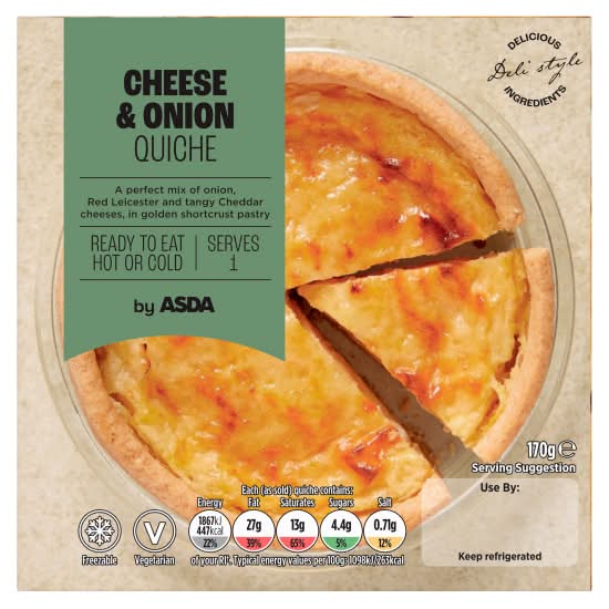 ASDA Cheese-Onion Quiche (170g)