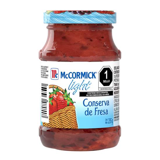 Mccormick conserva de fresa light (frasco 235 g)