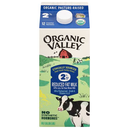 Organic Valley 2% Reduced Fat Local Milk (1/2 gal)