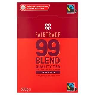 Co-op 99 Blend Fairtrade Tea 160 Tea Bags 500G