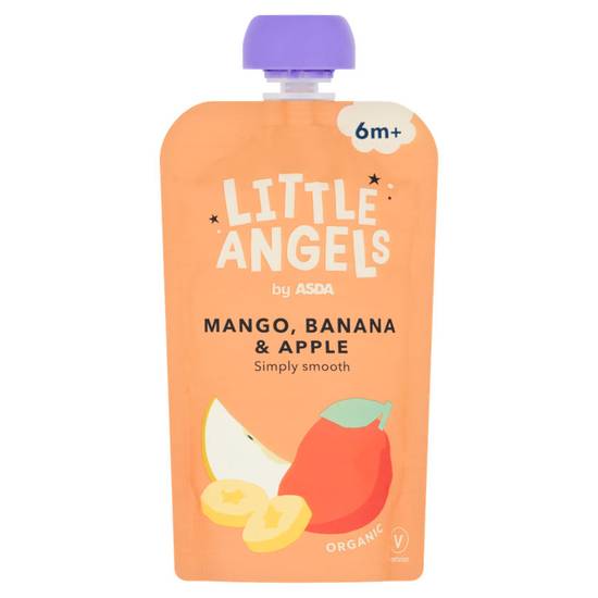 Asda Little Angels Organic Mango, Banana & Apple 6+ Months 120g
