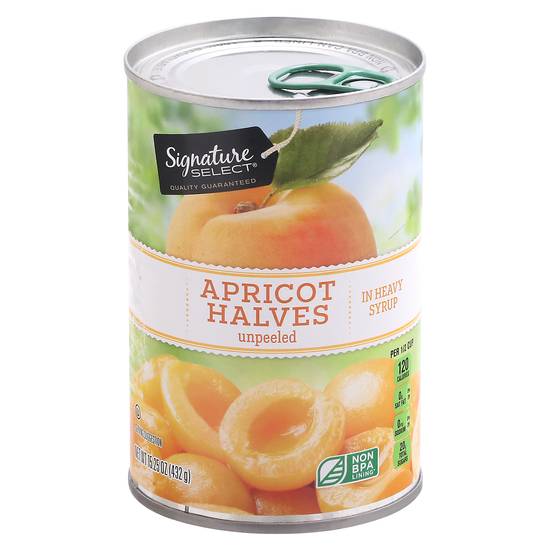 Signature Select Unpeeled Apricot Halves in Heavy Syrup (15.3 oz)