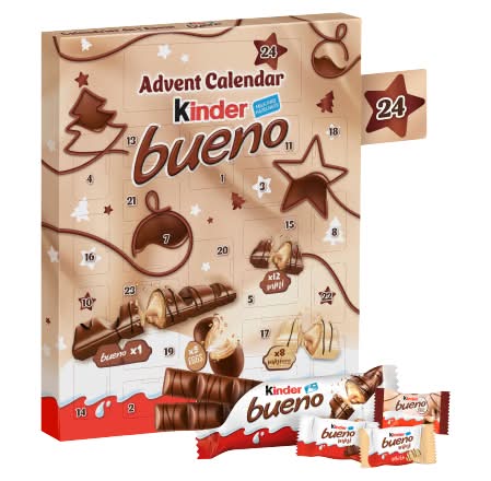 Kinder Milk & Hazelnut, Bueno Advent Calendar Candy