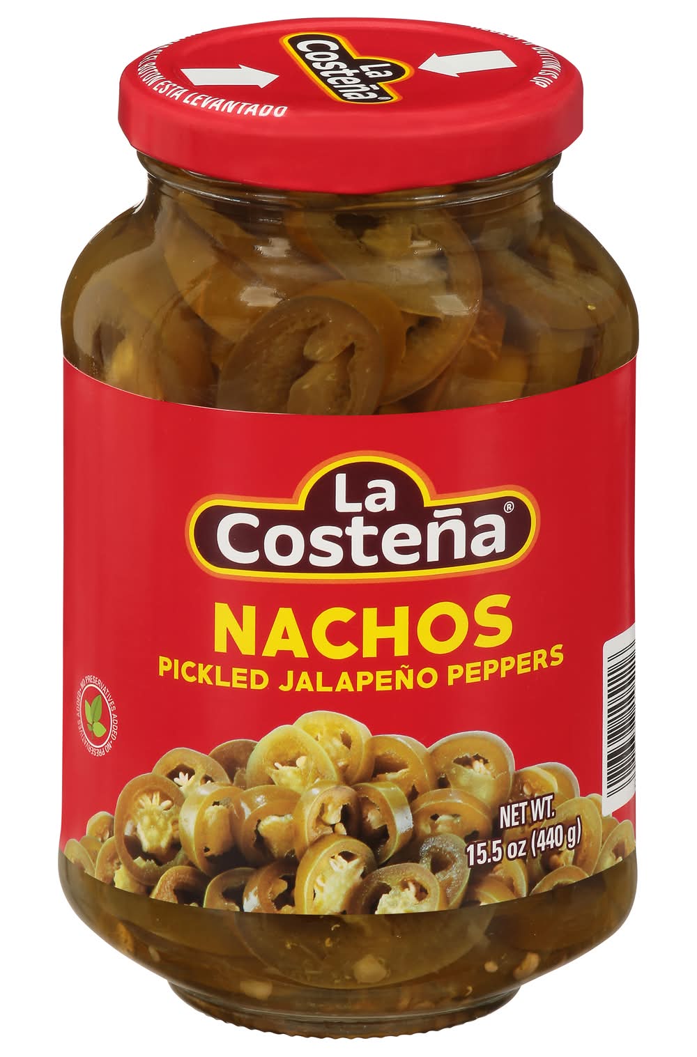 La Costeña Pickled Jalapeno Peppers, Nachos (15.5 oz)