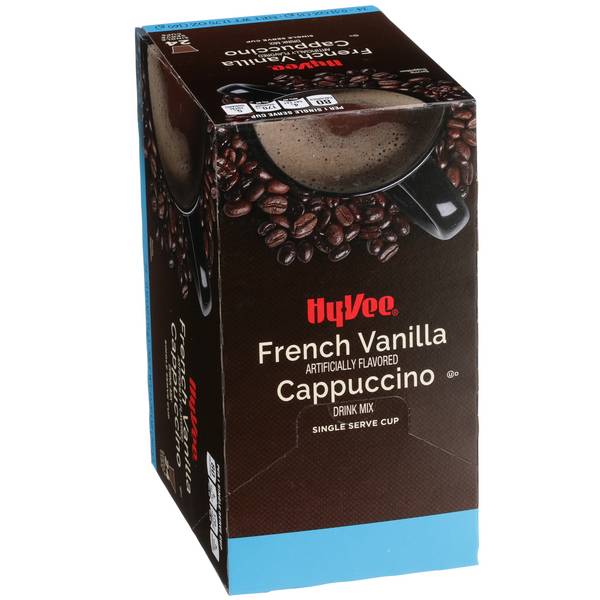 Hy-Vee Cappuccino Single Serve Cups, French Vanilla (12.7 oz, 24 ct)