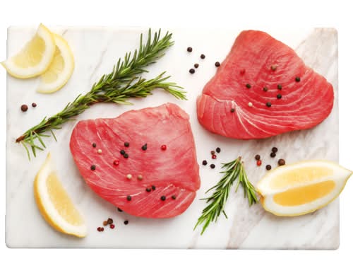 Wild Ahi Tuna Steaks Previously Frozen