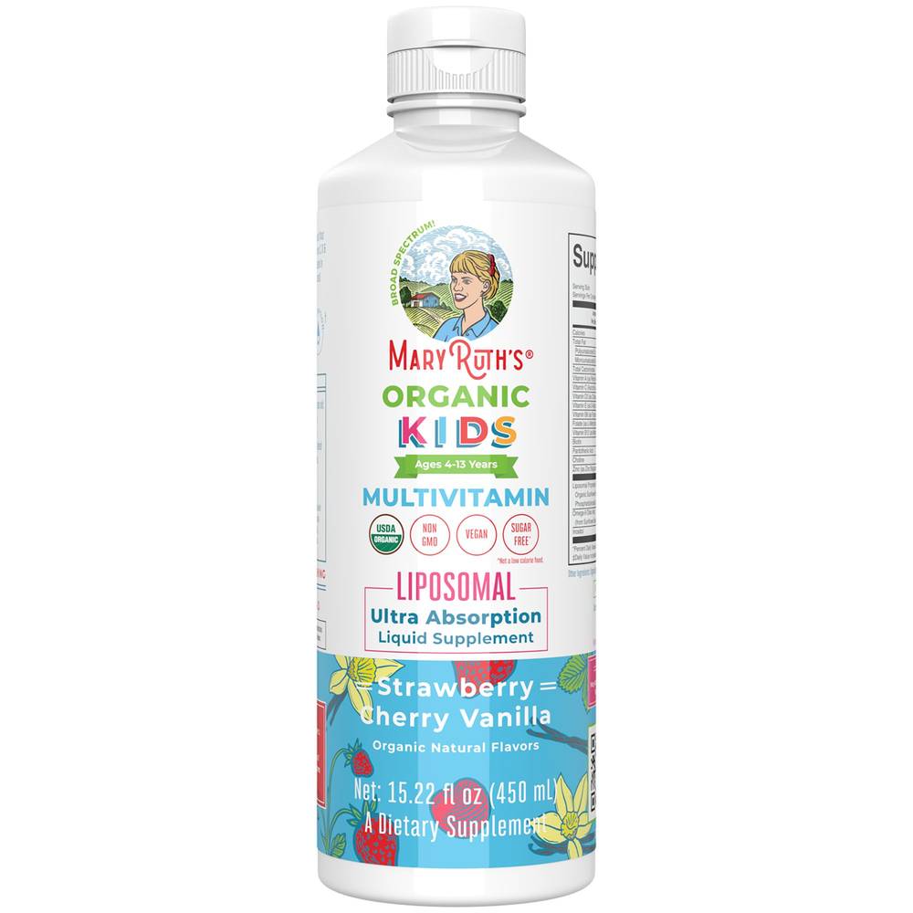 Organic Kids Multivitamin - Strawberry Cherry Vanilla(15.22 Fluid Ou Liquid)