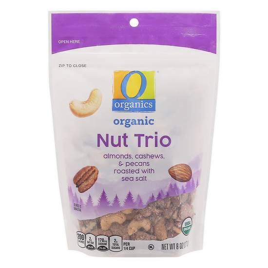 O Organics Organic Roasted Nut Trio With Sea Salt (8 oz)