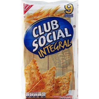 CLUB SOCIAL Galletas Integral 216gr (AP)