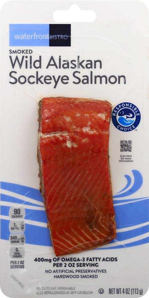 Waterfront Bistro Wild Alaskan Sockeye Salmon (4 oz)