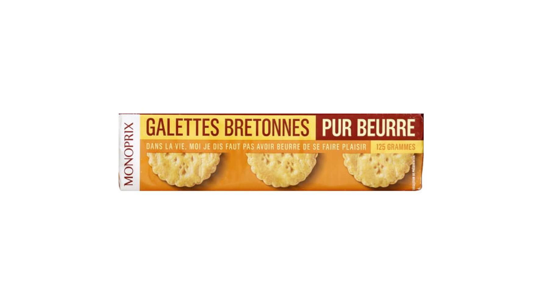 Monoprix - Galettes bretonnes pur beurre (125g)