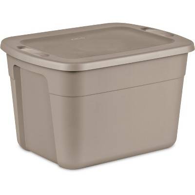 Room Essentials 18 Gallon Storage Tote, Gray