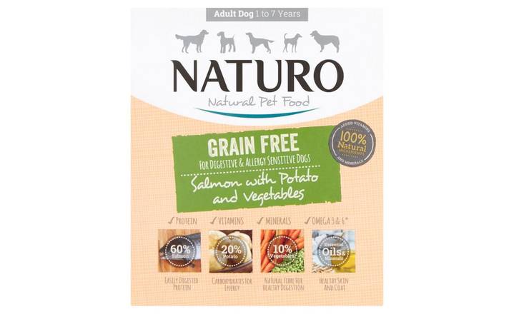Naturo Natural Pet Food Salmon with Potato and Vegetables Adult Dog 1 to 7 Years 400g (402192)