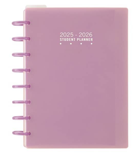 2025-2026 TUL® Discbound Weekly/Monthly Student Planner, Junior Size, Pink, July To June