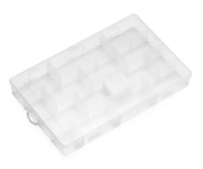 Simply Tidy Adjustable Plastic Storage Case, 13.5X8.5 in, Clear