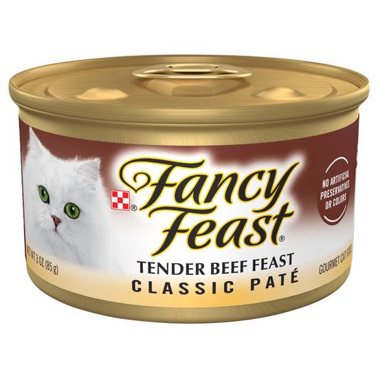 Fancy Feast Classic Pate Grain Free Tender Beef Cat Food