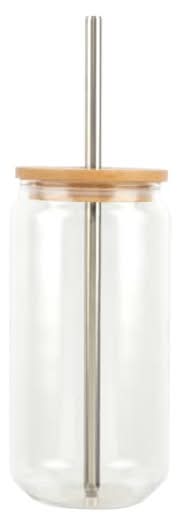 Make Market 18 Oz Clear Glass Sublimation Tumbler