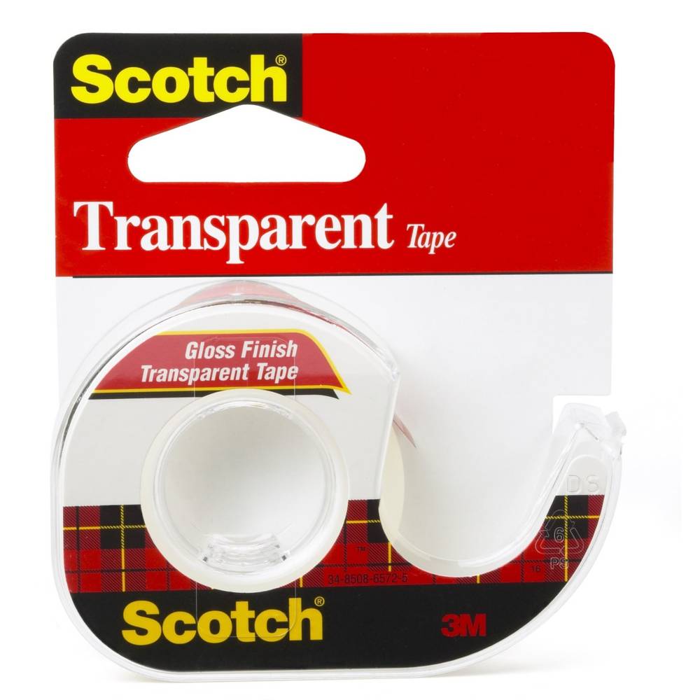 Scotch Tape - 3M #144 Transparent Tape, 1/2" x 450" (1 Unit per Case)