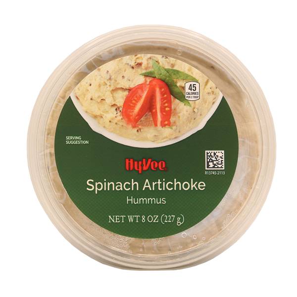 Hy-Vee Spinach Artichoke Hummus (8 oz)