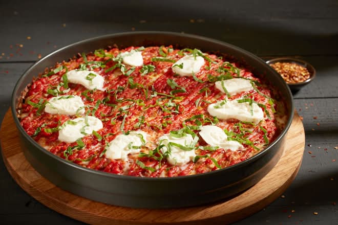 Margherita Burrata Pizza - Personal