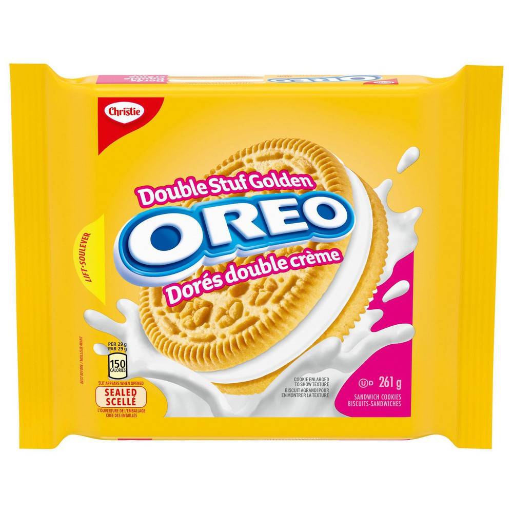 Oreo Double Stuf Golden Sandwich Cookies (261 g)