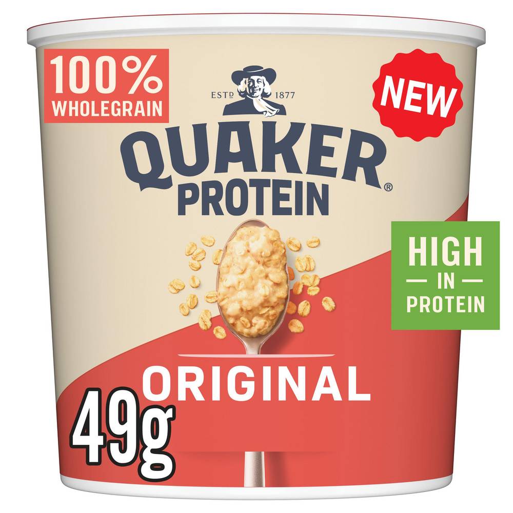 Quaker Protein Original Oats Porridge Pot (49g)