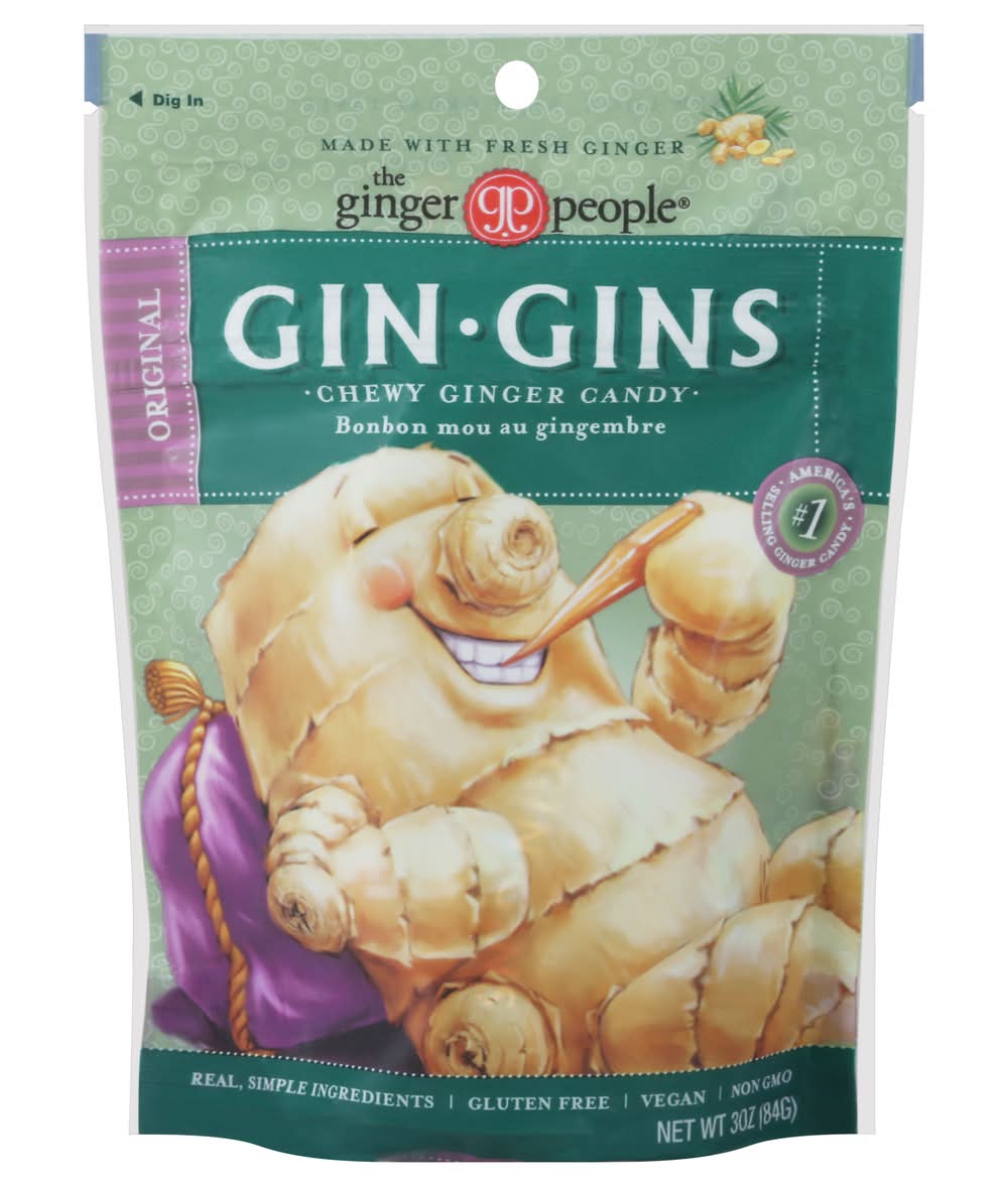 The Ginger People Original Gin Gins Chewy Candy (3 oz)