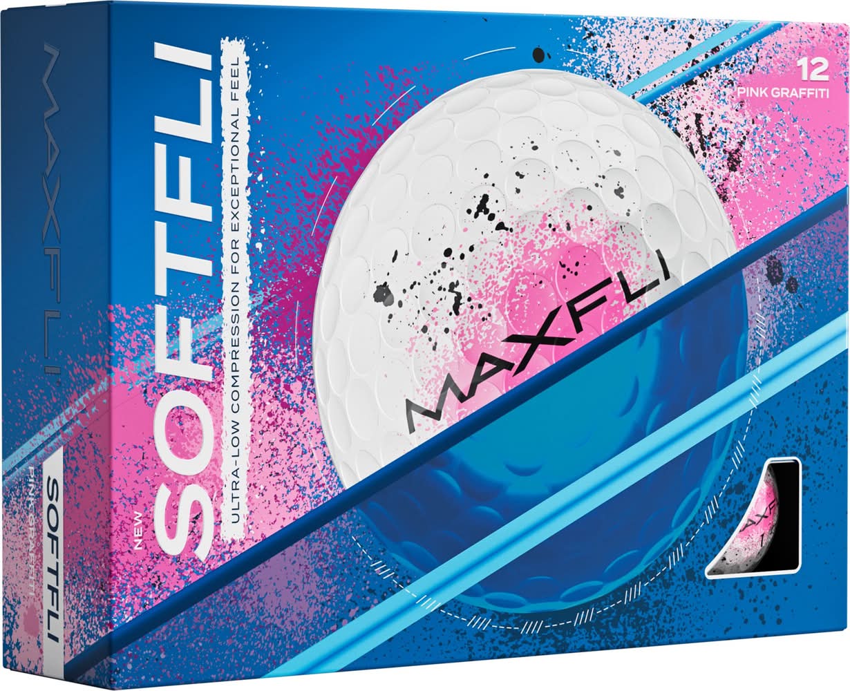 Maxfli SoftFli Graffiti Golf Balls (Pink)