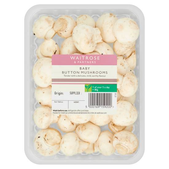 Waitrose & Partners Button Mushrooms