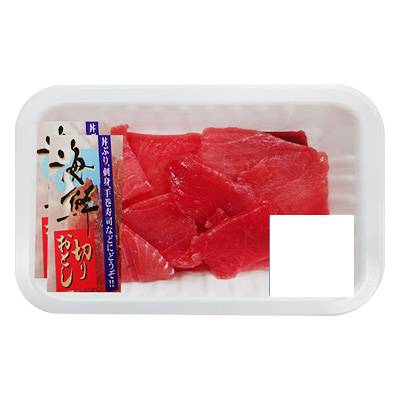 まぐろ切落し（生食用）（魚介類加工品）　１パック(80ｇ～140ｇの間でお届け)