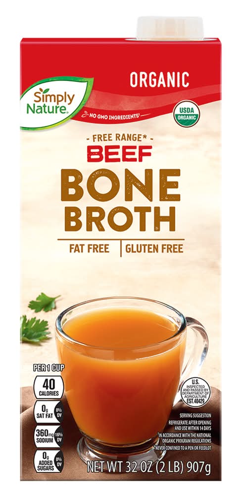 Simply Nature Organic Bone Broth, Beef (32 oz)