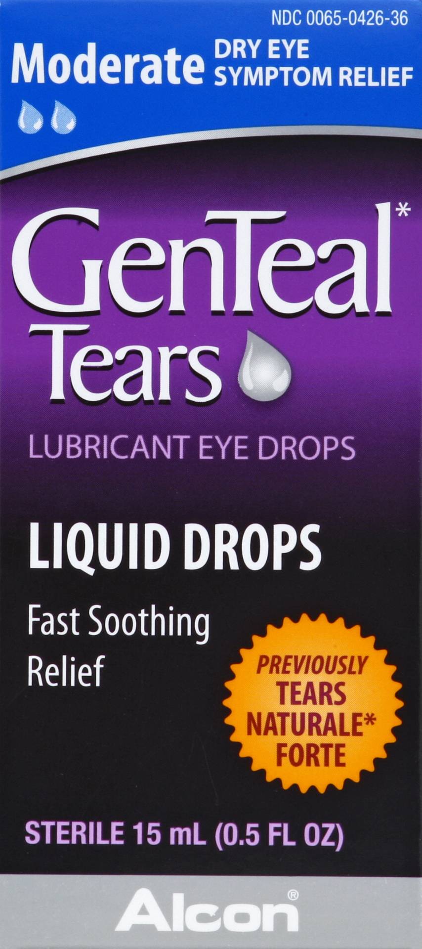 GenTeal Tears Moderate Lubricant Eye Drops (0.5 fl oz)