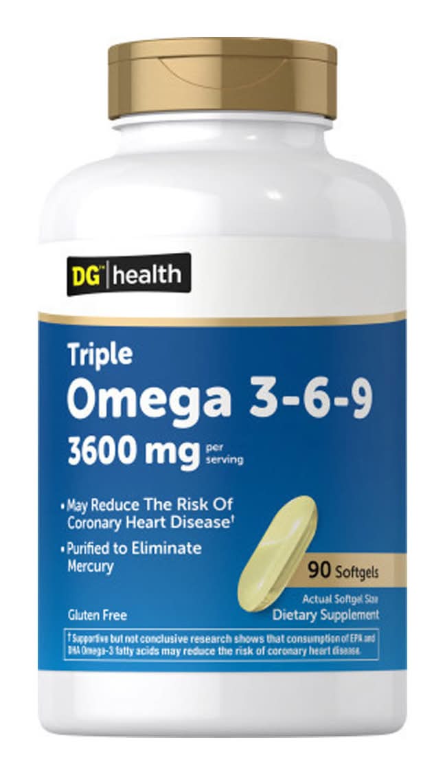 Dg Health Triple Omega 3-6-9 Softgels 90 Ct