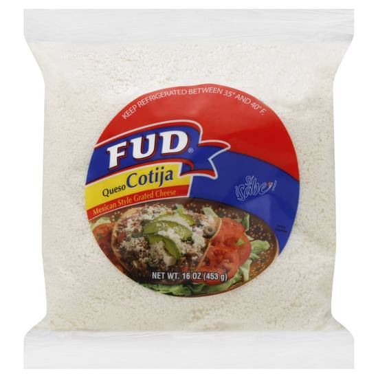 Fud Mexican Style Grated Queso Cotija Cheese