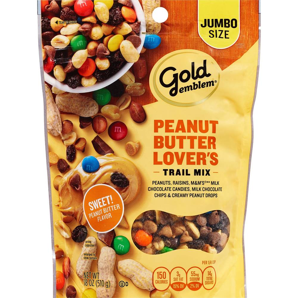 Gold Emblem Lover's Trail Mix Jumbo Size, Peanut Butter (18 oz)