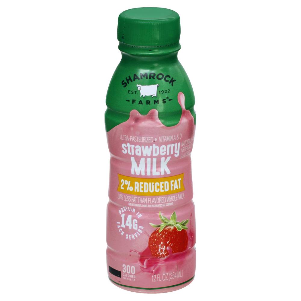 Shamrock Farms 2% Reduced Fat Strawberry Milk (12 fl oz)