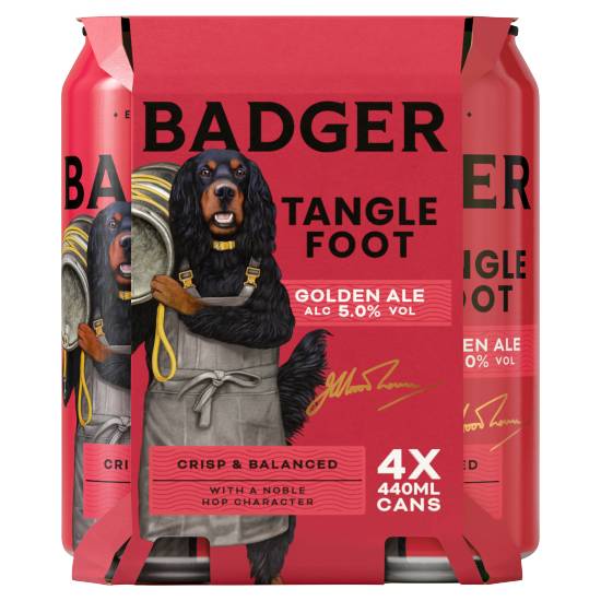 Badger the Legendary Tangle Foot Traditional Golden Ale Cans 4 X 440ml