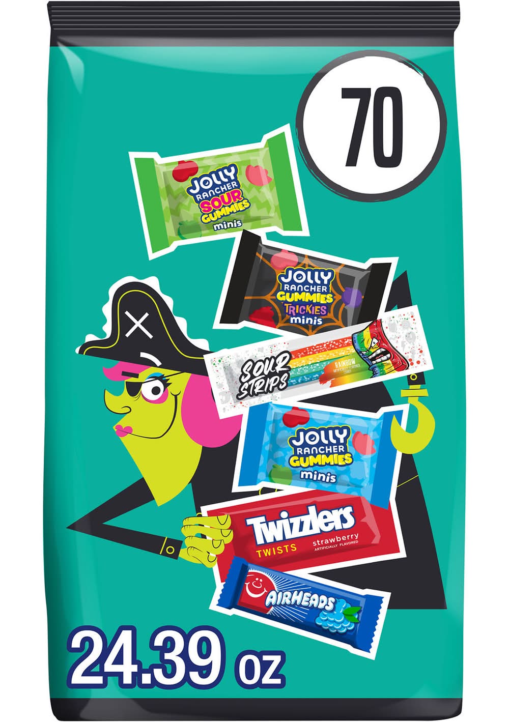 Hershey's Halloween Candy Variety Bag, Assorted Fruit (24.39 oz, 70 ct)