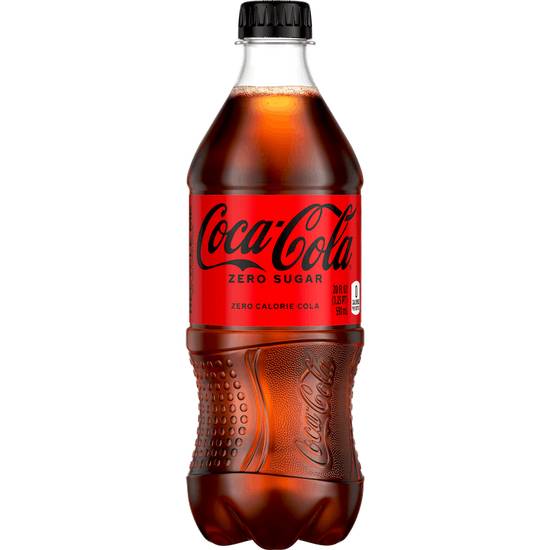 Bottled Coca-Cola Zero 20oz