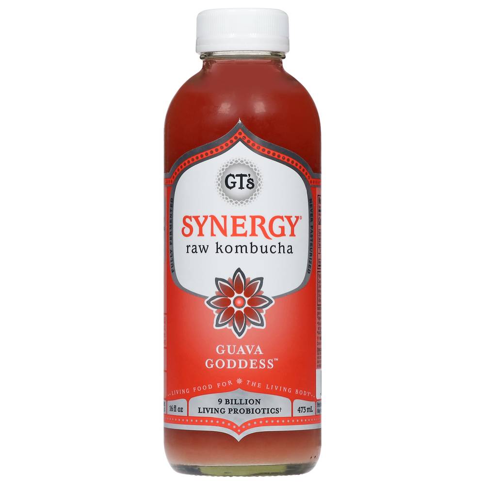 GT's Synergy Guava Goddess Raw Kombucha (16 fl oz)