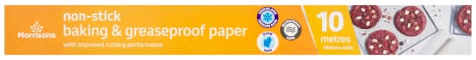 Morrisons 380mm x 10m, Non Stick and Baking Greaseproof Paper