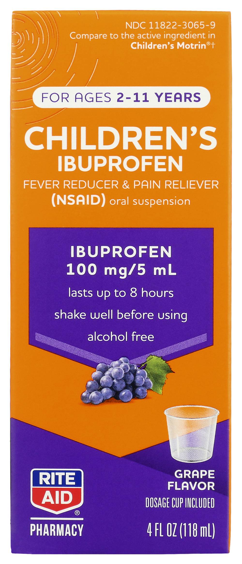 Rite Aid Children's Ibuprofen Fever Reducer & Pain Reliever (nsaid) Oral Suspension (4 fl oz)