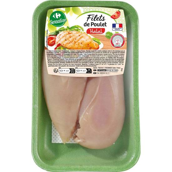 Carrefour Sensation - Filets de poulet halal