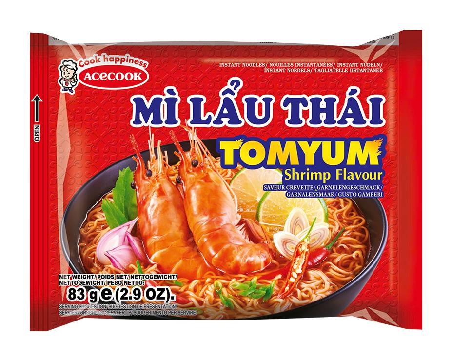 Acecook Shrimp, Mi Lau Thai Instant Noodle (83g)