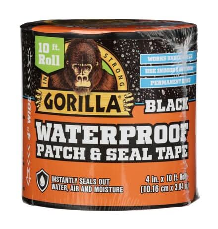 Gorilla Waterproof Patch & Seal Tape, 4 in x 10 ft