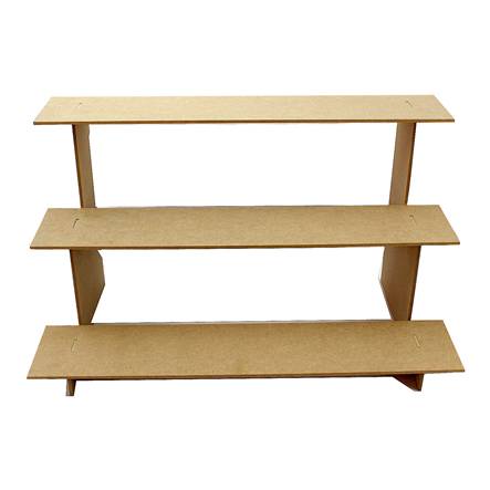 Base escalera grande 3 niveles 34x60x30cm - natural (244,9 g)