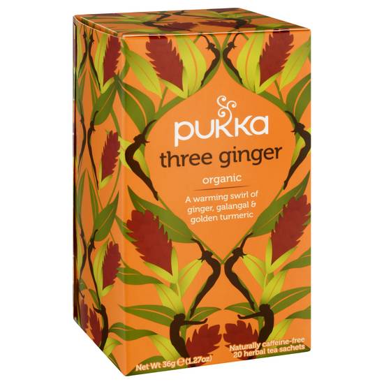 Pukka Organic Three Ginger Herbal Tea (20 ct)